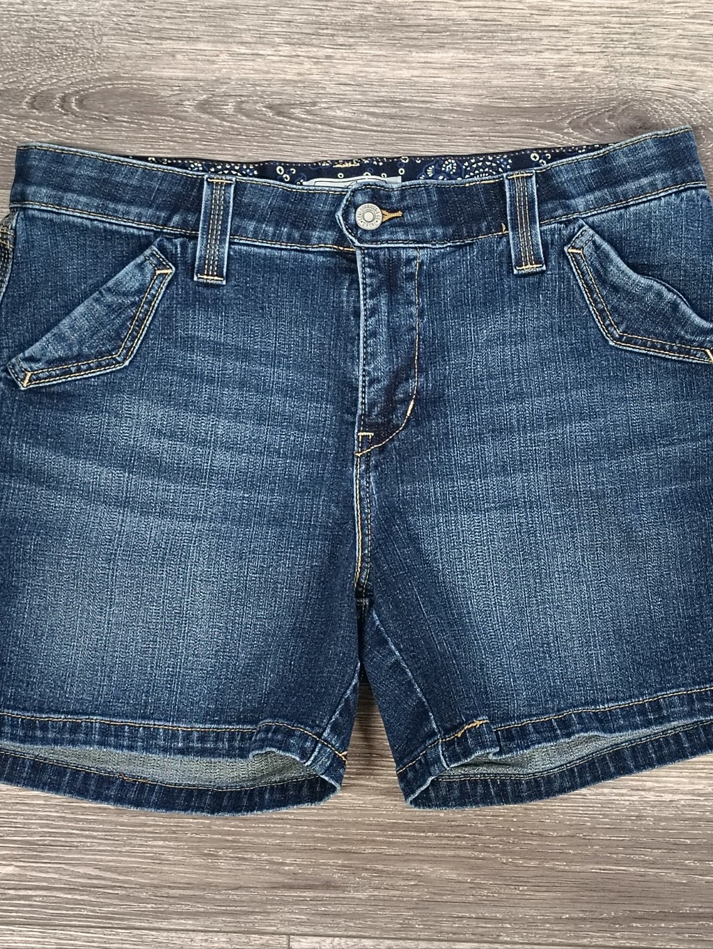 Levi's Indigo Blue Denim Shorts Size 12 Women's